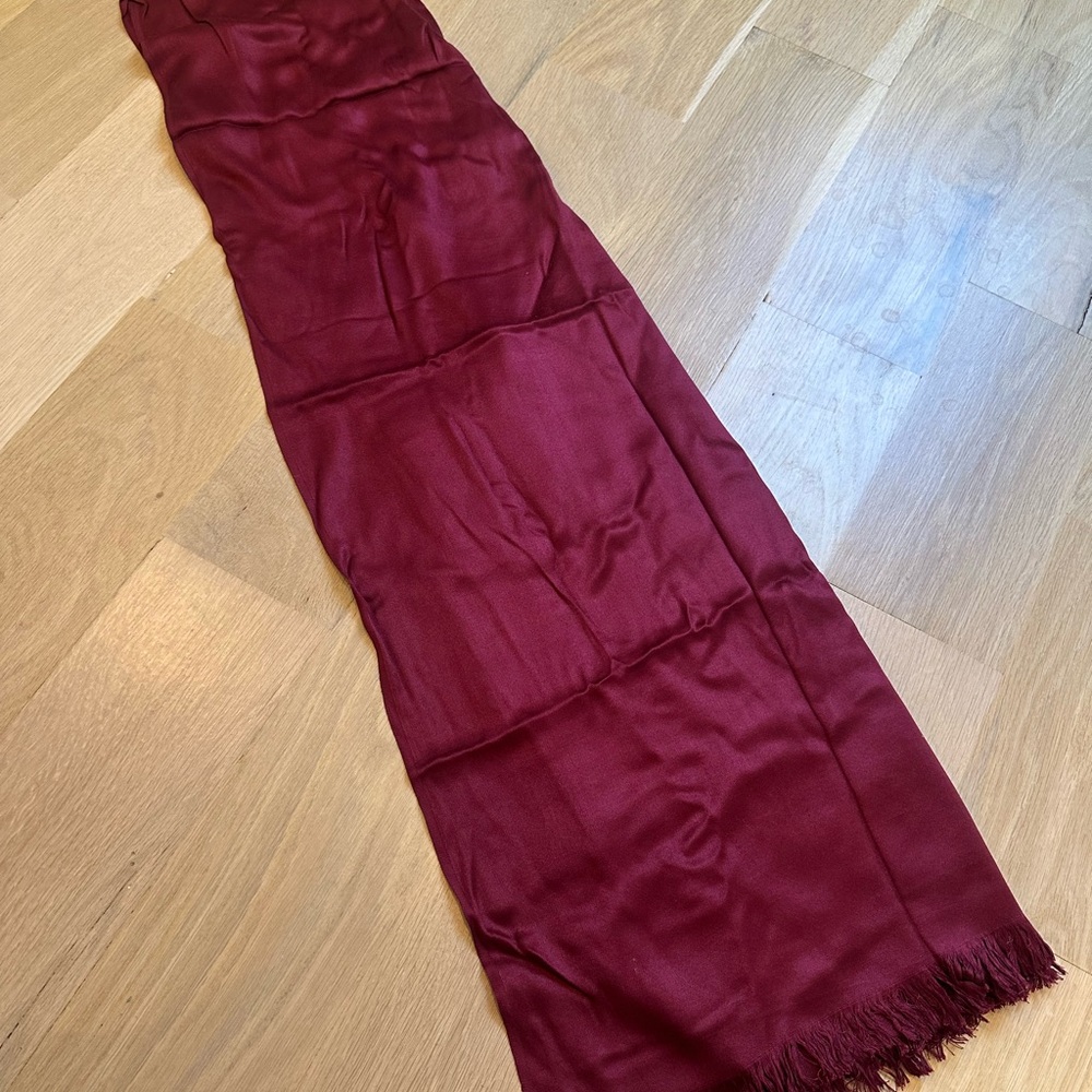 Trendy Boutique Burgundy Scarf